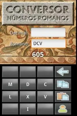 Roman numerals android App screenshot 2